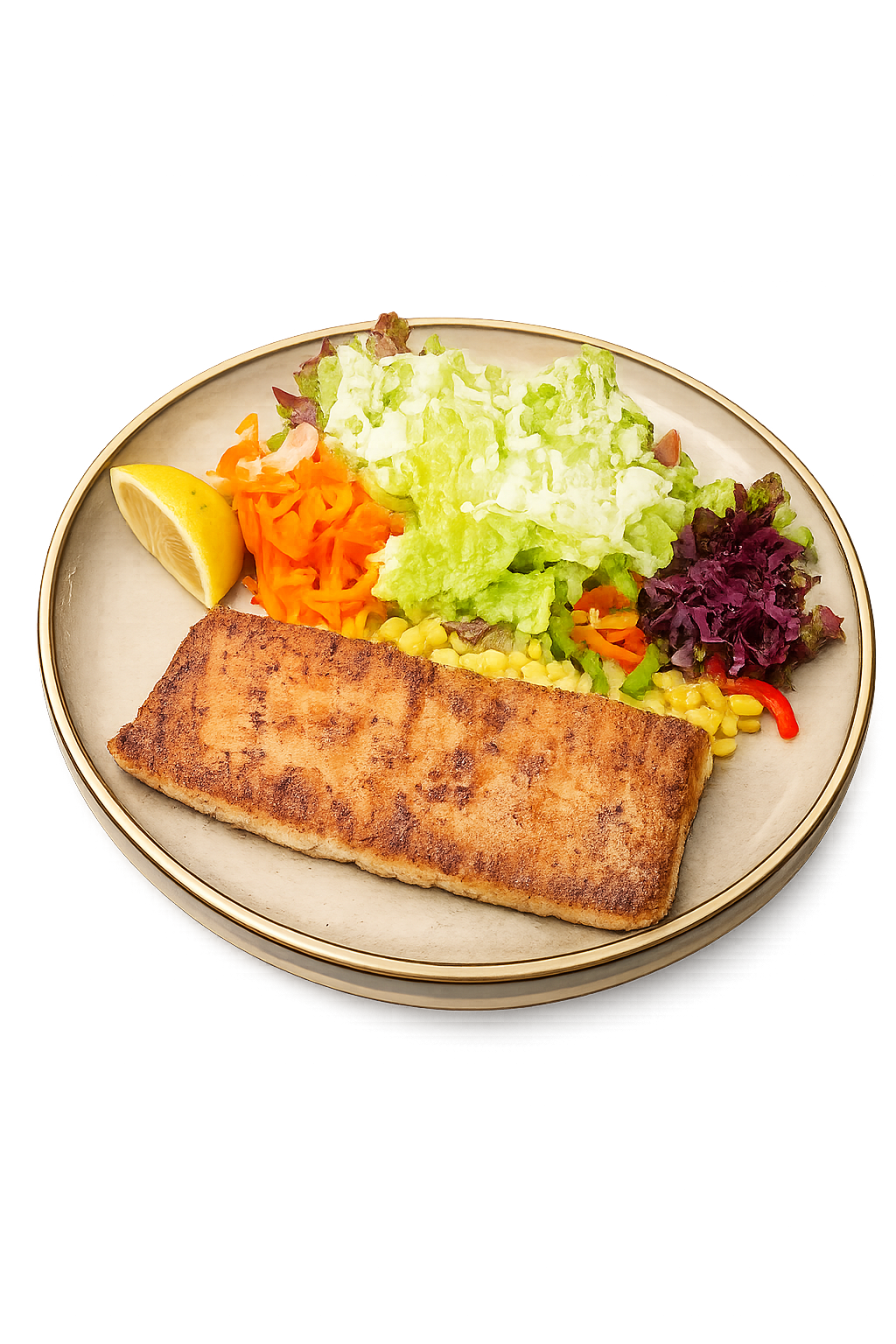 Schweins Cordon bleu mit Pommes Frites oder Salat